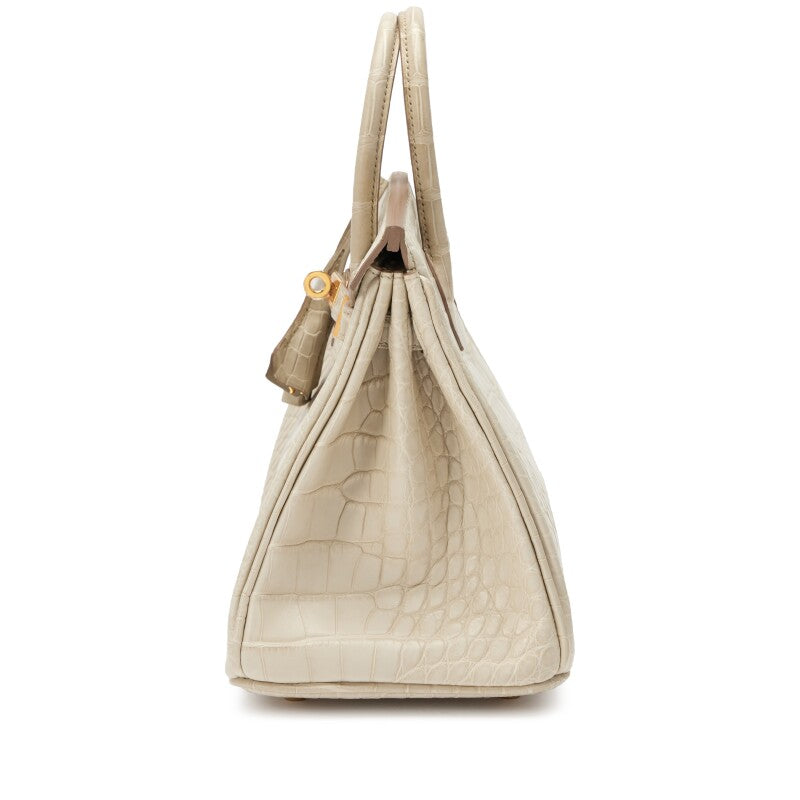 Hermès
Beton Matte Mississippiensis Alligator Birkin 25 Gold Hardware